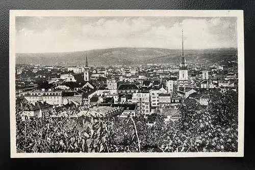 Brünn Gesamtansicht Stadt Brno Kirche Turm Berg Tschechien 402487 TH A