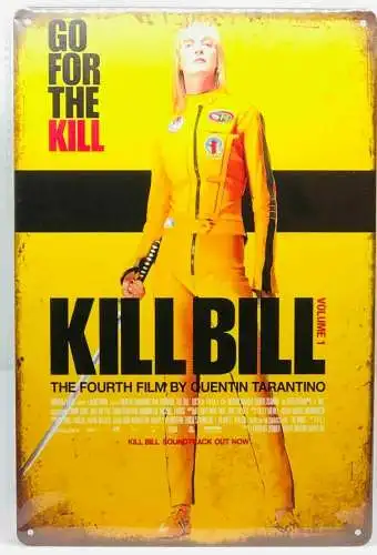 Nostalgie Vintage Retro Blechschild "KILL BILL Volume 1 " 30x20 12049