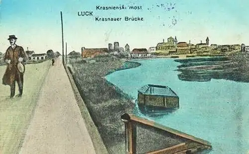 Luck. Krasnieski most - Krasnauer Brücke.