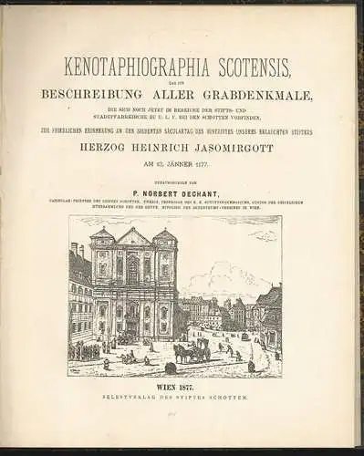 Kenotaphiographia Scotensis, das ist Beschreibung aller Grabdenkmale, die sich n