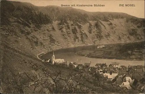 Bremm Mosel Klosterruine Stubben * / Bremm /Cochem-Zell LKR