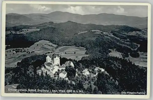 Tittling Tittling Schloss Englburg Fliegeraufnahme ungelaufen ca. 1930 / Tittling /Passau LKR