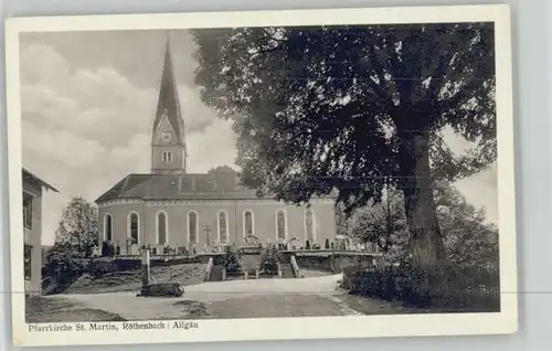 Lengersau Roethenbach Allgaeu St. Martin Kirche  *