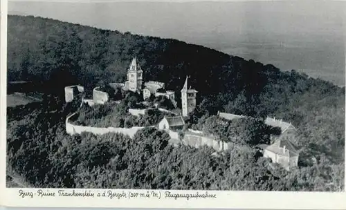 Nieder-Beerbach Burg Ruine Falkenstein Fliegeraufnahme *