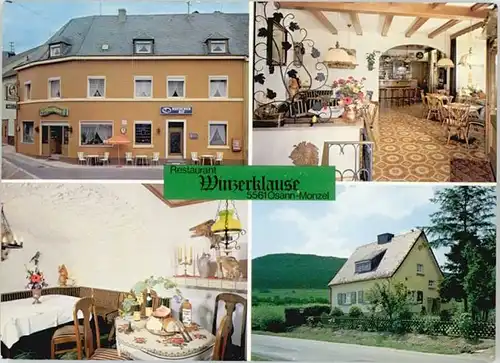 Osann-Monzel Osann-Monzel Restaurant Winzerklause * / Osann-Monzel /Bernkastel-Wittlich LKR