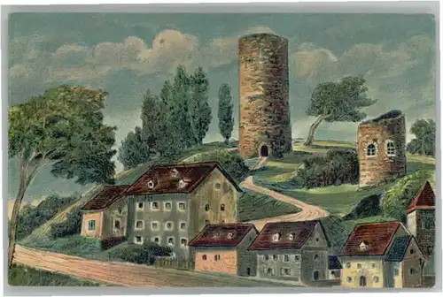 Bad Lobenstein Thueringen Burgruine * / Bad Lobenstein /Saale-Orla-Kreis LKR