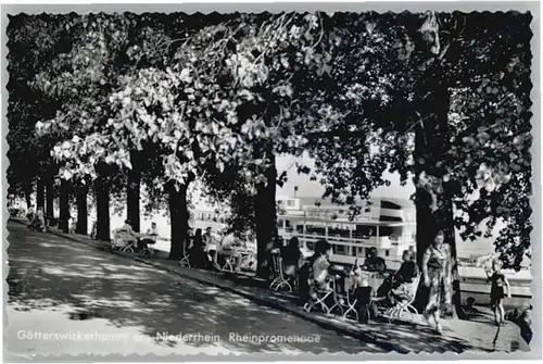 Goetterswickerhamm Niederrhein Rheinpromenade Dampfer *