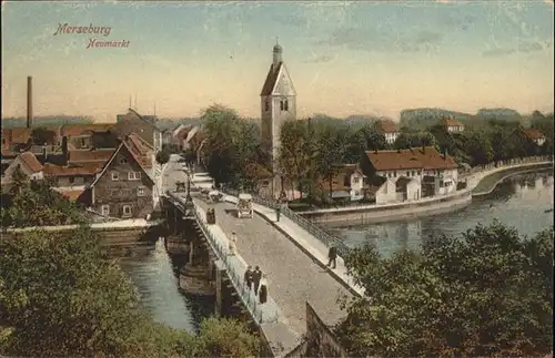 Merseburg Saale Neumarkt Bruecke  / Merseburg /Saalekreis LKR