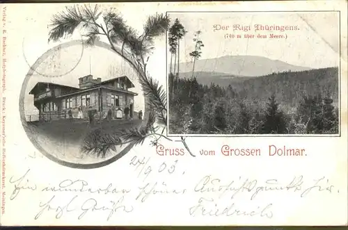 Kuehndorf Suhl Rigi Grosser Dolmar / Kuehndorf Suhl /Schmalkalden-Meiningen LKR