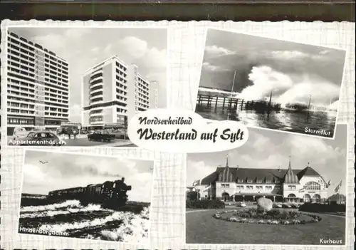 Westerland Sylt Kurhaus Hindenburgdamm Eisenbahn *