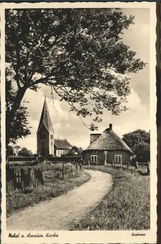 Nebel Amrum Kirche *