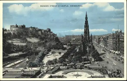 Edinburgh Princes Street Castle / Edinburgh /Edinburgh