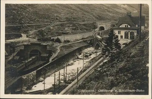 Goeschenen Gotthard Schoellenen Bahn  Kat. Goeschenen