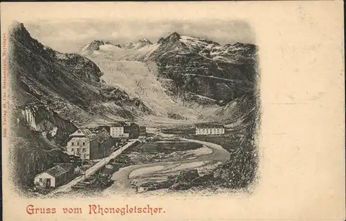 hw03830 Rhonegletscher Glacier du Rhone  Kategorie. Rhone Alte Ansichtskarten