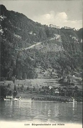 Buergenstock Hotels Bahn Schiff Kat. Buergenstock