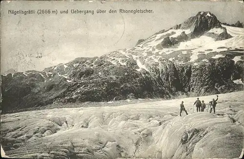 hw13089 Rhonegletscher Glacier du Rhone Naegelisgraetli  Kategorie. Rhone Alte Ansichtskarten