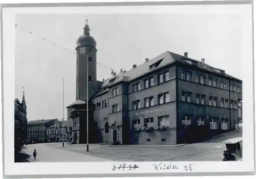 Weida Rathaus Sparkasse *