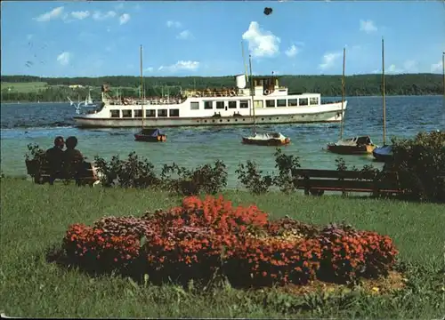 Diessen Ammersee [?] Motorschiff Utting / Diessen a.Ammersee /Landsberg Lech LKR