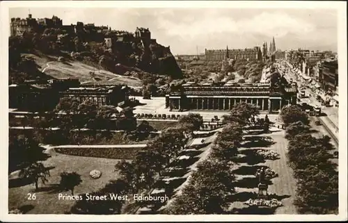 Edinburgh Princes Street West / Edinburgh /Edinburgh