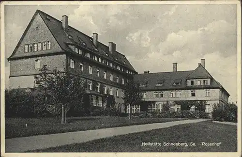 Schneeberg Erzgebirge Heilstaette Rosenhof Sachsen *