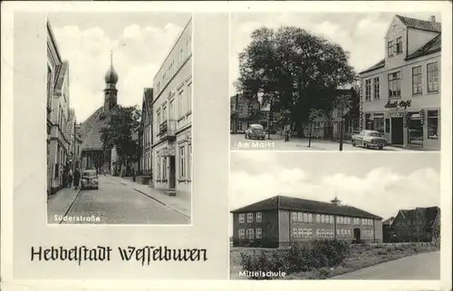 Wesselburen Suederstrasse Am Markt Mittelschule x