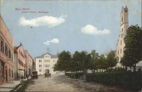 Grafenau Niederbayern Marktplatz