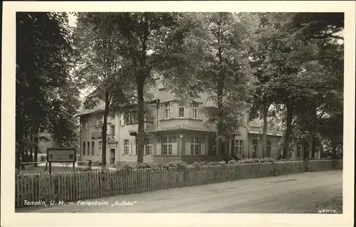 Templin Ferienheim "Aufbau" Kat. Templin