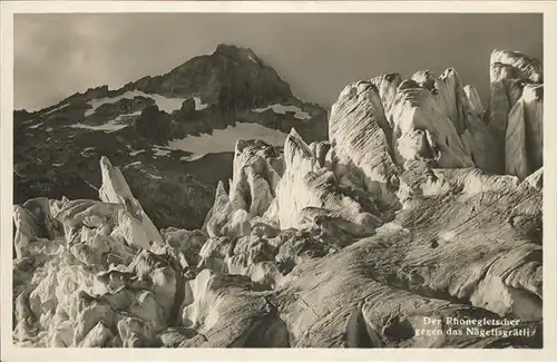 wz23503 Rhonegletscher Glacier du Rhone Naegelisgraetli Kategorie. Rhone Alte Ansichtskarten