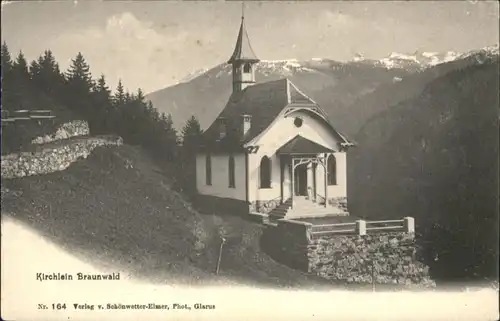 Braunwald GL Braunwald Kirche * / Braunwald /Bz. Glarus