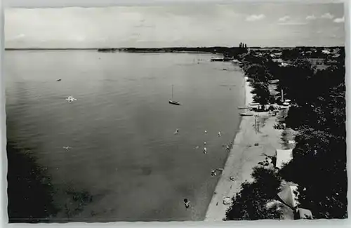 Chieming Chiemsee Chieming Badestrand ungelaufen ca. 1955 / Chieming /Traunstein LKR