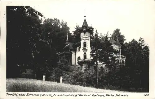 Rathen Saechsische Schweiz Friedensburg / Rathen Sachsen /Saechsische Schweiz-Osterzgebirge LKR