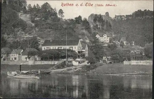 Rathen Saechsische Schweiz Schiff / Rathen Sachsen /Saechsische Schweiz-Osterzgebirge LKR