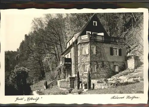 Rathen Saechsische Schweiz Haus Elbruh / Rathen Sachsen /Saechsische Schweiz-Osterzgebirge LKR