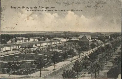 Altengrabow Truppenuebungsplatz Kaiser Wilhelm Strasse Baracken Milchhalle / Magdeburgerforth /Jerichower Land LKR