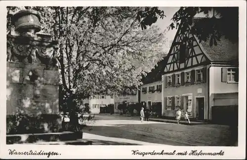 Wassertruedingen Kriegerdenkmal Hafenmarkt