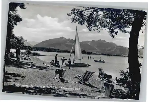 Chiemsee Feldwieser Bucht Kampenwand *