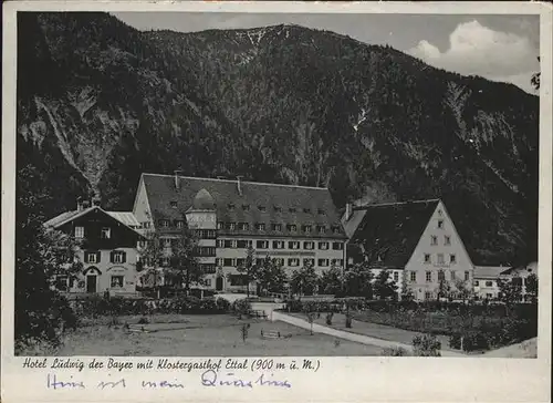 Ettal Hotel Ludwig Bayer Klostergasdthof Kat. Ettal