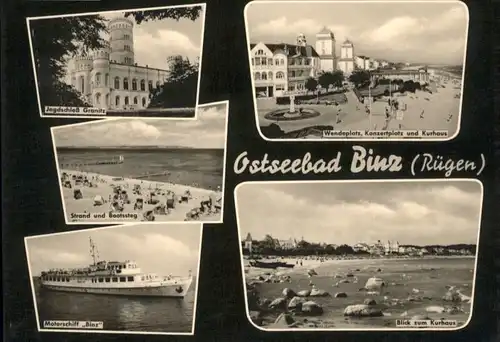 Binz Ruegen Binz Jagdschloss Granitz Strand Konzertplatz Motorschiff Binz Kurhaus * / Binz /Ruegen LKR