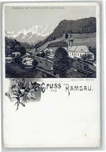 Ramsau Berchtesgaden Kirche Gasthaus  *