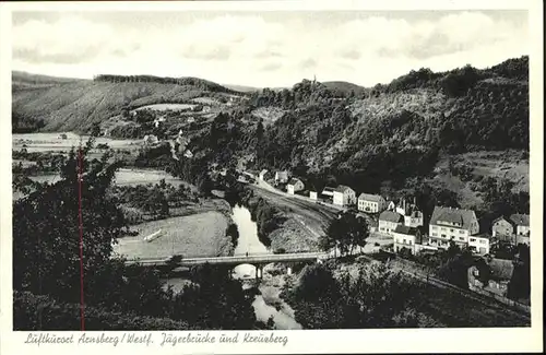 Arnsberg Westfalen Arnsberg Jaegerbruecke Kreuzberg * / Arnsberg /Hochsauerlandkreis LKR