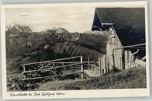 Bad Kohlgrub Bad Kohlgrub Hoerndlhuette ungelaufen ca. 1955 / Bad Kohlgrub /Garmisch-Partenkirchen LKR