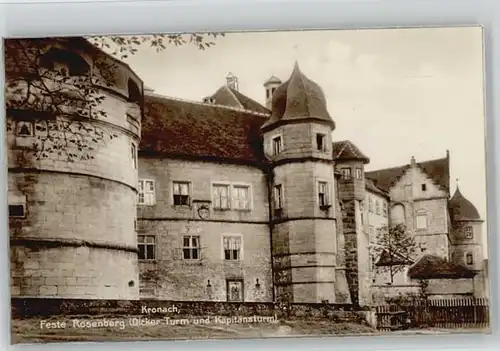 Kronach Oberfranken Veste Rosenberg * 1932