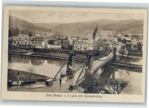 Nassau Lahn Nassau Kettenbruecke * / Nassau /Rhein-Lahn-Kreis LKR