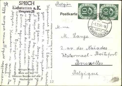 Esslingen Neckar [Handschriftlich] / Esslingen am Neckar /Esslingen LKR