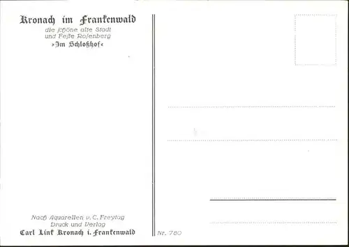 Kronach Oberfranken Schlosshof Kuenstler C Freytag / Kronach /Kronach LKR