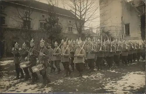 Koenigsbrueck Kaserne Trommler Pickelhaube