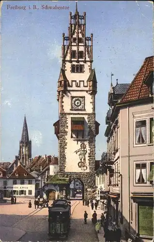 Freiburg Breisgau Schwabentor Strassenbahn Kat. Freiburg im Breisgau