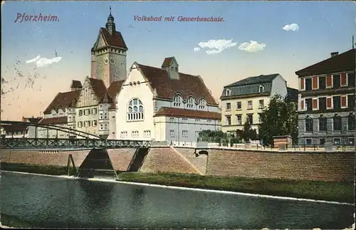 Pforzheim Volksbad Kat. Pforzheim