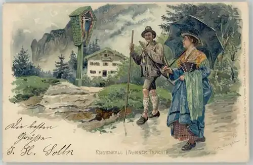 Bad Reichenhall Bad Reichenhall Nonner Tracht   x 1899 / Bad Reichenhall /Berchtesgadener Land LKR