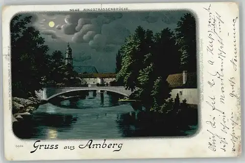 Amberg Oberpfalz Amberg Ringstrassenbruecke x 1900 / Amberg /Amberg Stadtkreis